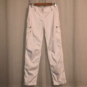Talbots Signature 2 White Cargo Cotton Roll up Pants